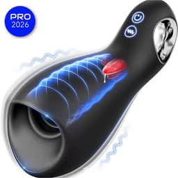 The Sucking V12 - Zuigen Mannen! - Automatische Masturbator voor Mannen – Blowjob Masturbator – Stotende Masturbator - Elektrisch Zuigen + Stoten + Rotatie - Masturbator voor Man Automatisch — thumbnail 1