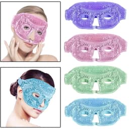 IJs Gezicht- en Oogmasker – Gel Kralen Koelmasker – Herbruikbaar Spa Wrap – Blauw – Tegen Wallen en Vermoeide Ogen – Koud Gezichtsmasker – Ontspannende Huidverzorging – Voor Vrouwen en Mannen — thumbnail 4