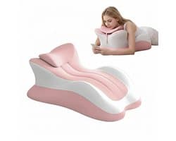 JustFun Sex Kussen - Sex Toys voor Vrouwen & Mannen - Seksmeubel voor Koppels - Seksstoel voor Standjes - Roze / Wit