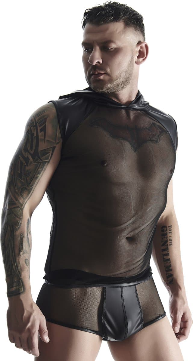RM Mesh T-shirt met capuchon Size L — afbeelding 1