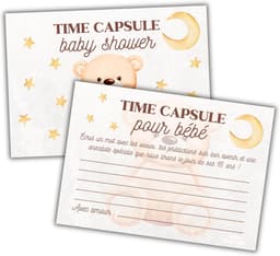 Voorspellende Kaarten - Babyshower Spel - Gender Reveal - 20 Unieke Kaarten - 21x16x1 cm - Beer — thumbnail 5
