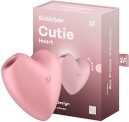 Satisfyer 'Cutie Heart', 8 cm, drukgolven en vibratie, speels design — thumbnail 2