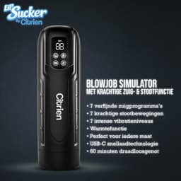 Citrien Lil' Sucker Blowjob Simulator met Stoot & Zuigstand, Vibratie & Warmtefunctie, Ultra Realistische Pocket Pussy & Masturbator voor man, de voorloper in Sex Toys voor Mannen met Gratis Glijmiddel — thumbnail 5