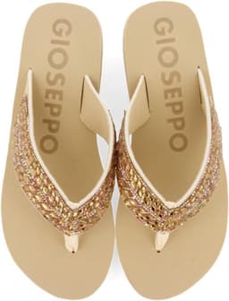 Dames sleehak teenslipper met kristallen decoratie — thumbnail 4