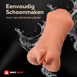 Quick Relief Silvana™ - Masturbator - Pocket Pussy - Sex Toys voor Mannen - 3 in 1 - Realistisch - Sex Toys voor Mannen - Kunstvagina — thumbnail 4
