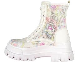 Dames Veterschoenen - Plateau Laarzen - Dagelijks Gebruik - Hoge Plateauzool - 6.7cm Hak 14cm Schacht