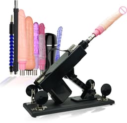 Premes - Sex Machine Pakket - Met 8 Opzetstukken - Inclusief Dildo's + Pocket Pussy - Seksspeeltjes Voor Mannen - Vrouwen - Neukmachine - Sexmachine - Man - Vrouw - Fuck Machine - Pocketpussy - Dildo Machine - Sex Toys - Seks Toys — thumbnail 1
