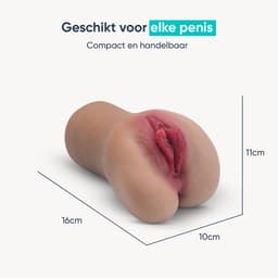 DailyPlay Essociaal Pocket Pussy – Masturbator met Kont en Kunst Vagina voor Man – Sex Toys Mannen en Koppels – Nep Kut — thumbnail 2