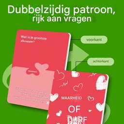 Conversatiekaarten voor Paren - Relatiekaarten Date Night - Verdieping Relatie - 50 Ontworpen Kaarten - 64 x 89 cm — thumbnail 5