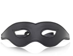 Nooitmeersaai - Oogmasker met elastiek - PU leer - Zwart - One-size — thumbnail 1