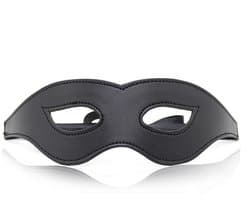 Nooitmeersaai - Oogmasker met elastiek - PU leer - Zwart - One-size