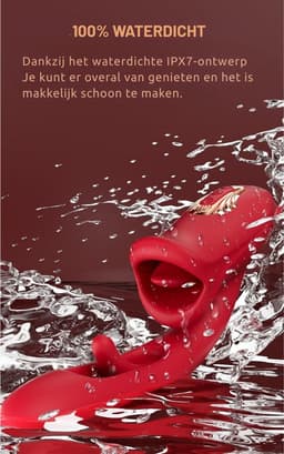 Sex Toys voor Vrouwen Likkende Tong Vibrator - Vibrators voor Vrouwen - Tong Vibrator - Clitoris Zuiger – Diep Waterdicht – Bef Vibrator met 10 Sterke Standen - Siliconen - Discreet Verzonden – Roze — thumbnail 4