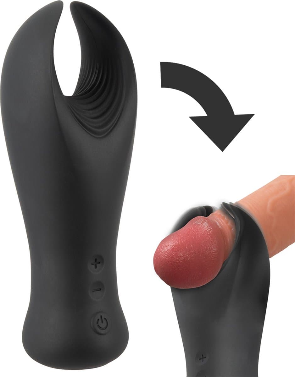 Lusty Eikel Vibrator - Vibrerende Masturbator - 10 Standen - Gemaakt van Siliconen - Oplaadbaar - Vibrator voor mannen — afbeelding 1
