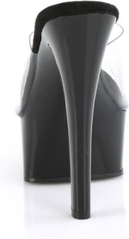 Pleaser - GLEAM601 Muiltjes met hak - US 8 - 38 Shoes - Zwart/Zwart — thumbnail 5