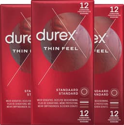Durex - Condooms - Thin Feel - 3x 12 stuks — thumbnail 1
