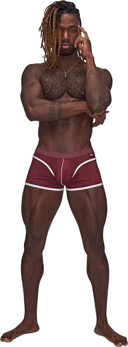 Male Power Mini Short - L burgundy Small — thumbnail 1