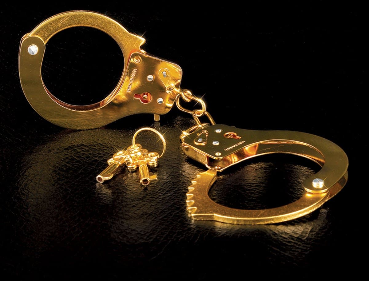 Pipedream Fetish Fantasy Gold Handboeien - Goudkleur — afbeelding 1