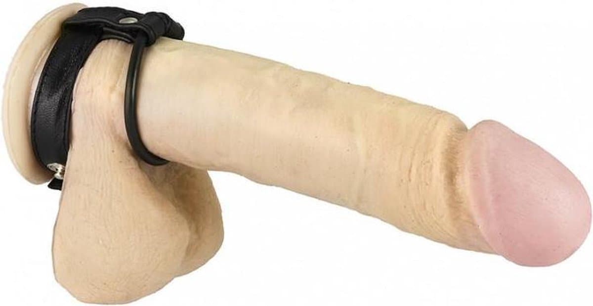 Rimba - Penismanchet Met Rubberen Ring En Drukknopen 35 mm — afbeelding 1