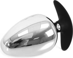 Kiotos - Sucker RVS Buttplug BIG-S 60 mm Met Siliconen Voetje — thumbnail 3