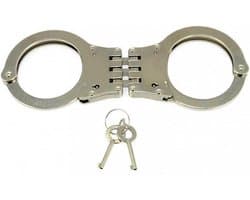 Rimba Bondage Play - Handboeien - Scharnierend - Metaal - Scharnierende Politie Handboeien
