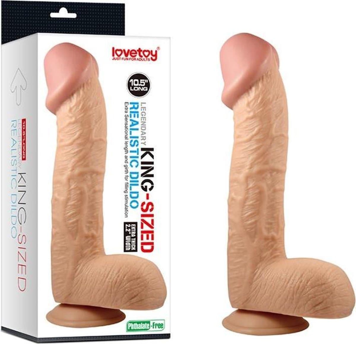 Lovetoy Realistische Kingsize dildo 26,5 cm — afbeelding 1