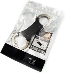 Mister B Cuffs Double Lock Rigid Steel Politiehandboeien — thumbnail 4