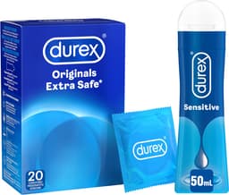 Durex - 20 stuks Condooms - Extra Safe - 50 ml Glijmiddel - Play Sensitive - Voordeelverpakking — thumbnail 1