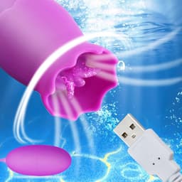 Sex speeltje - Tong Orale Vibrator - Likken - Tong - Usb Vibrerend Ei - G-Spot - Vagina Massage - Clitoris Stimulator - Sex Toys - Voor Vrouwen - Roze — thumbnail 2