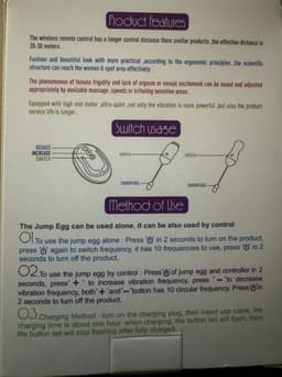 Vibrerend ei met afstandsbediening, Sex, vrouwen, vibrator, 10 functies, Sexspeeltjes, koppels, Toys4enjoy — thumbnail 4