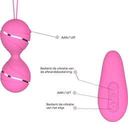 Playbird® - vibrerend eitje - met extra vibrator in afstandsbediening - vibrerend ei - oplaadbaar - sexspeeltje voor koppels – lichtroze — thumbnail 3