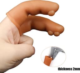 Vinger condoom extra stimulatie - Set van 2 - Vinger vibrator - One size - Clitoris stimulans - Anale stimulatie — thumbnail 3