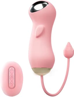 E-stim vibrator vrouwen - 10 schokstanden - Stroom - 10 vibratiestanden - Masturbatie ei - Remote control — thumbnail 1