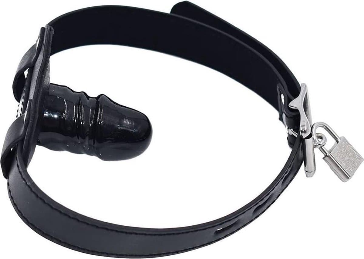 Toyz4Lovers - Penis Gag met Realistische Mini Dildo - Ballgag - Gag - BDSM Toys — afbeelding 1