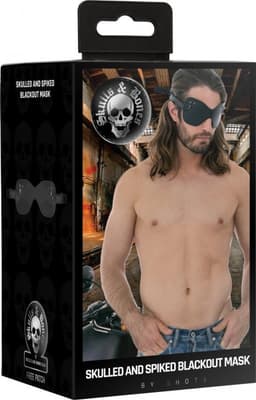 Ouch! Skulls and Bones - Large Eye Mask with Skulls & Spikes - B — thumbnail 2