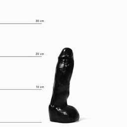 All Black Zwarte realistische dildo 22 cm — thumbnail 4