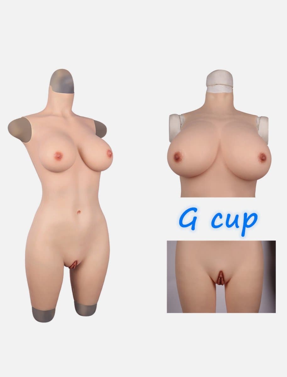 Siliconen bodysuit-Cup G-Siliconen Borsten-100% siliconen-Crossdresser-Travestie — afbeelding 1