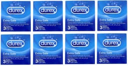 Durex Condooms - Extra Safe Classic- 24 stuks (8 x 3 stuks - Handzame Kleinverpakking) - Discreet Verzonden - Brievenbuspakket — thumbnail 2