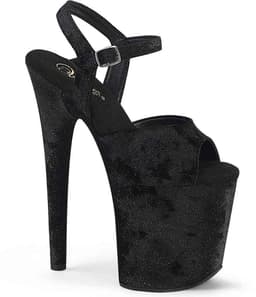 Pleaser - FLAMINGO809WR Sandaal met enkelband, Paaldans schoenen - US 7 - 37 Shoes - Zwart — thumbnail 1