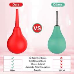 Enema Bulb Anal Douche Rood - Anaal Douche - Klysma - Enema - Anaaldouche - Anal Douche - Intieme douche — thumbnail 5