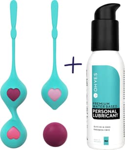 Vaginale balletjes voor vrouw - Geisha ballen - Vaginale Kegel Balls - Bekkenbodemtrainer met 6 verschillende gewichten incl. Glijmiddel — thumbnail 1