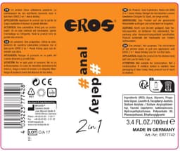 Eros - 2-in-1 #anal #delay Anaal Glijmiddel 100 ml — thumbnail 3