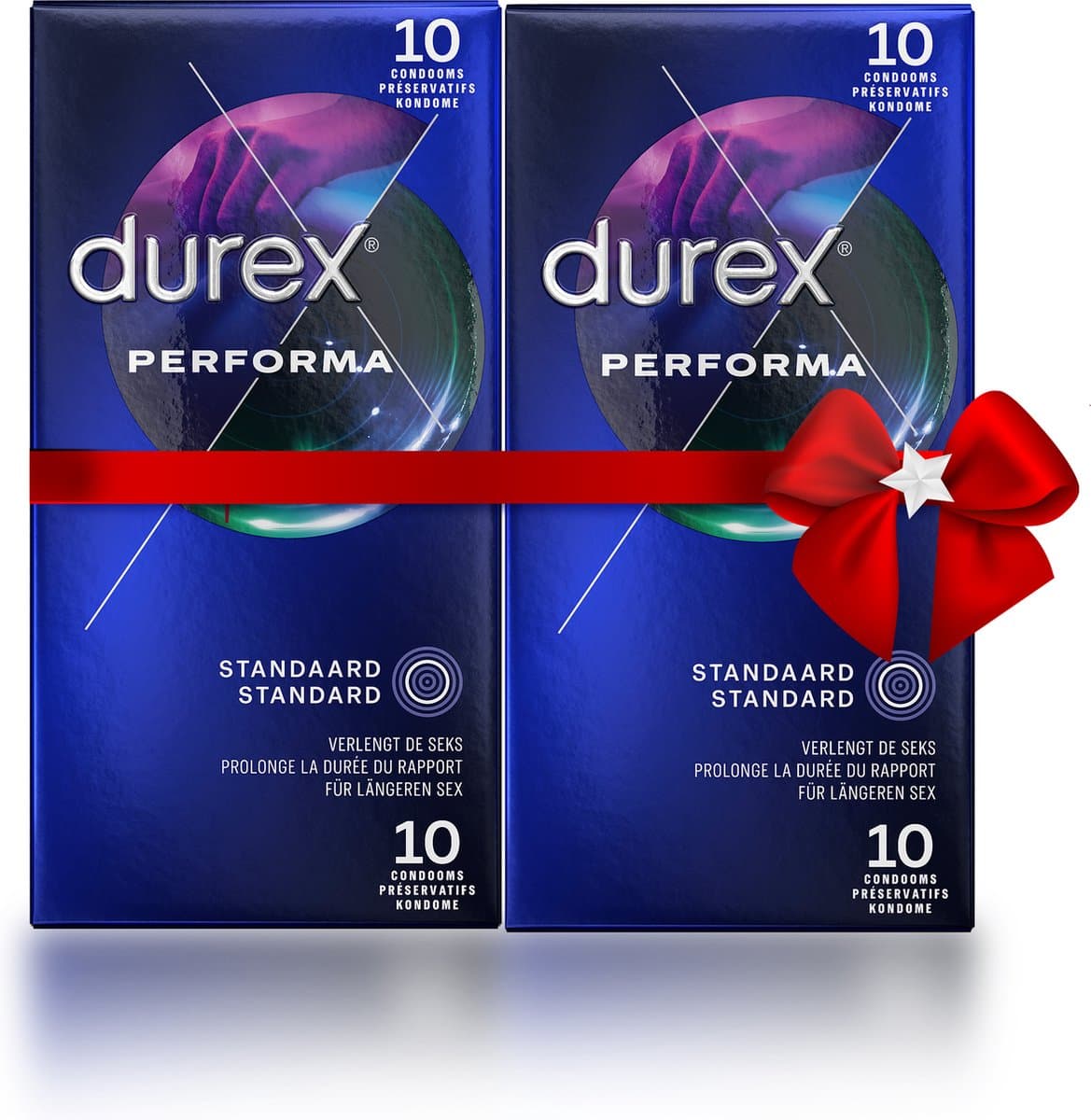 Durex Condooms - Performa met vertragend effect 10st x2 - Voordeelverpakking - Cadeau voor man en vrouw — afbeelding 1