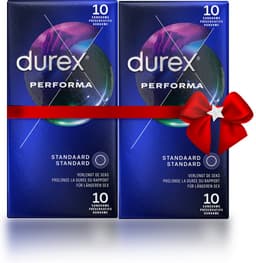 Durex Condooms - Performa met vertragend effect 10st x2 - Voordeelverpakking - Cadeau voor man en vrouw — thumbnail 1