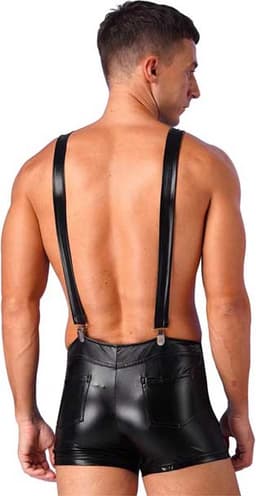 Erotische jarretel overall heren - Jumpsuit - Festival - BDSM - PU Leder — thumbnail 2