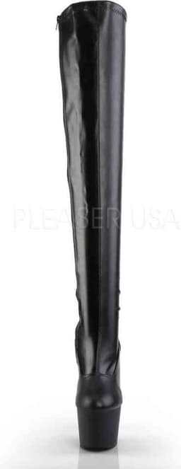 Pleaser Overknee Laarzen -42 Shoes- ADORE-3000 US 12 Zwart — thumbnail 2