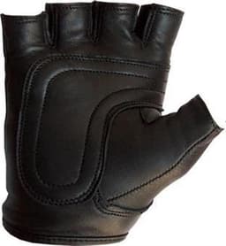 Mister B - Leren Handschoenen zonder Vingers - Zwart XL — thumbnail 2