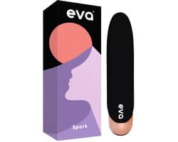 Eva® Spark - Vibrator - Mini Bullet voor Vrouwen - Krachtige Clitoris Stimulator - Discreet Sex Toy - Seksspeeltje - Vibrators voor Vrouwen - Erotische Luisterverhalen - Cadeau voor vrouw - Obsidian Black