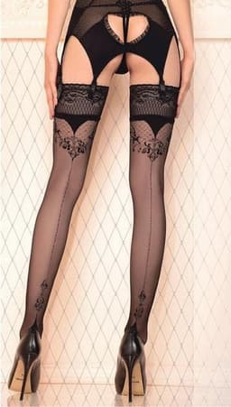 Ballerina - Fantasy Hold Ups - Kousen (20 denier) - Zwart — thumbnail 1