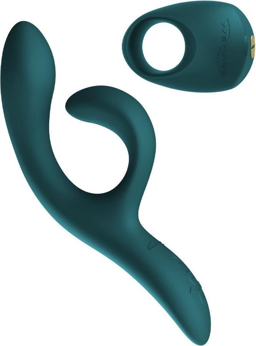 We-Vibe Nova 2 Groen Dual Stimulation Rabbit Vibrator & Pivot Vibrerende Cock Ring - Date Night App-gestuurde Koppels Seksspeeltjes Bundel - Rabbit Vibrator met 10 Vibratiestanden - Waterdicht - Rekbare Penisring — afbeelding 1