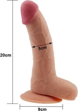 Lovetoy - The Ultra Zachte Dude Dildo - 22.5 cm — thumbnail 4